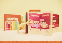 Paper Toy 2011 Pop-up Calendar