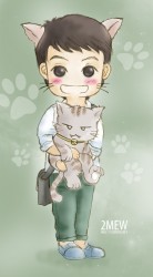 The two cats (Color)