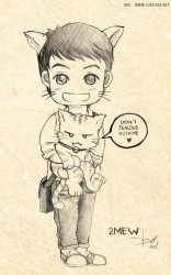 The two cats