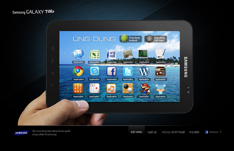 Samsung Galaxy Tab - Application